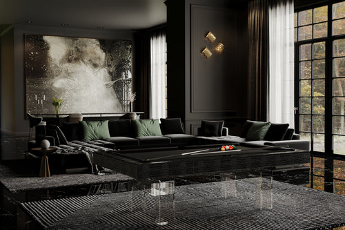 Non uniform crocadile leather