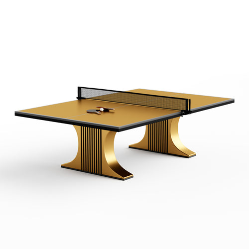 Custom pingpong table with art deco style legs