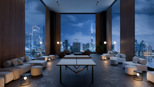 modern bronze white ping pong table