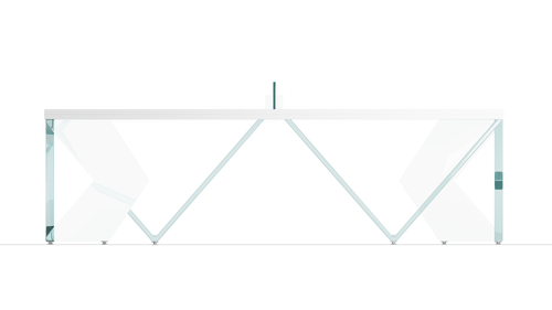 glass pingpong table