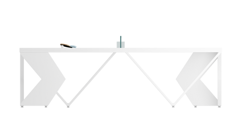 custom white luxury ping pong table