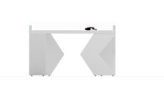 all white ping pong table