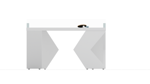 all white ping pong table