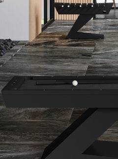 WENGEN Black Pool Table
