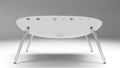 White luxury foosball table