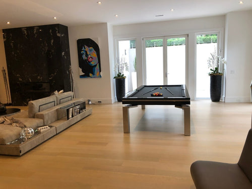 Baker Stainless Black Gloss - Pool Table Portfolio