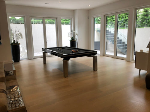 Baker Stainless Black Gloss - Pool Table Portfolio