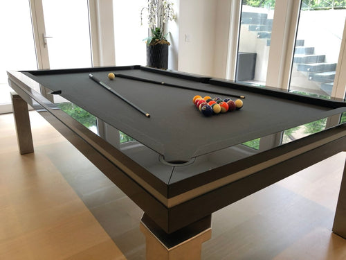 Baker Stainless Black Gloss - Pool Table Portfolio