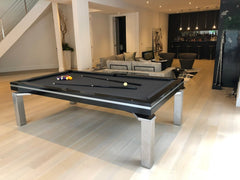 Baker Stainless Black Gloss - Pool Table Portfolio