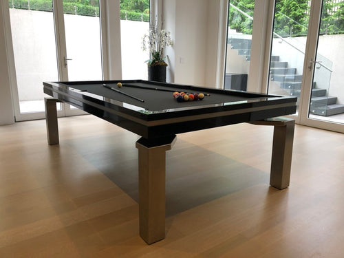 Baker Stainless Black Gloss - Pool Table Portfolio