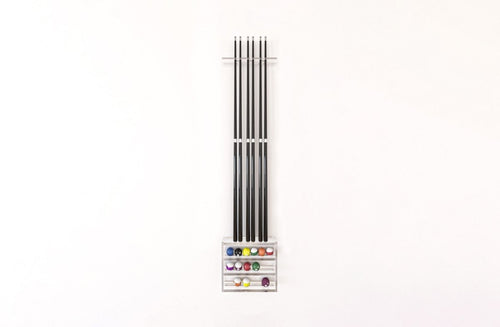 Lucite Minimal Wall Rack - Pool Table Portfolio