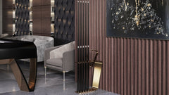 Luxe Gold Urack Floor Cue Rack - Pool Table Portfolio