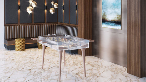 Mid Century Lucite Foosball - Pool Table Portfolio