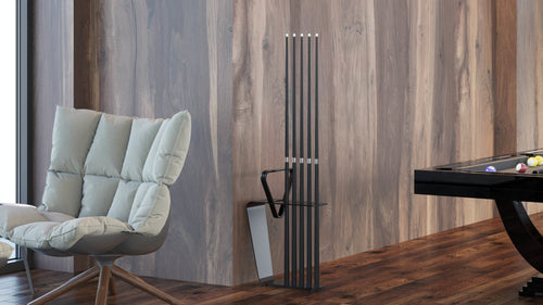 Urack Black Floor Cue Rack - Pooltableportfolio