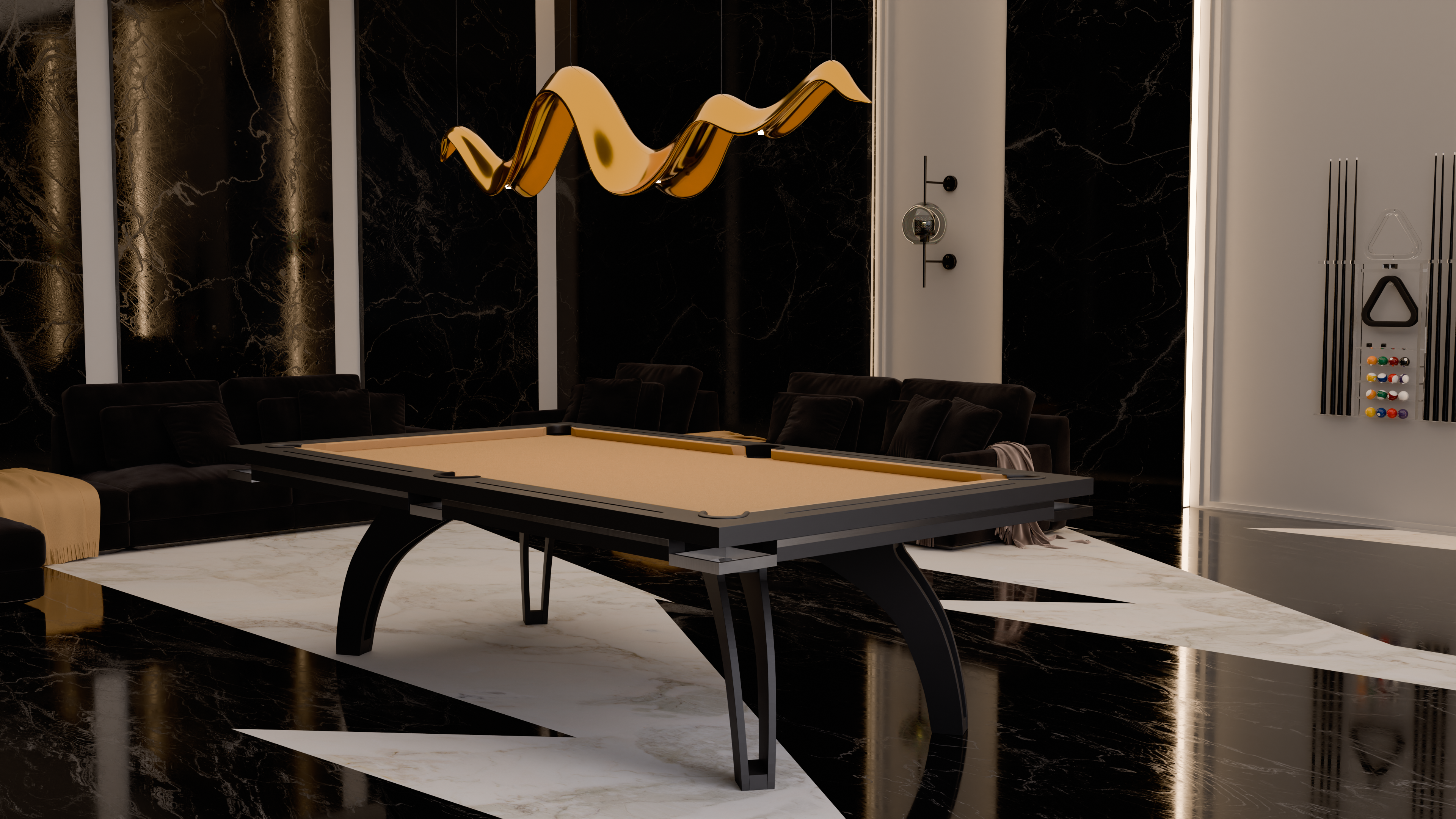 The Curated Majlis: Billiard Design as Architectural Sculpture