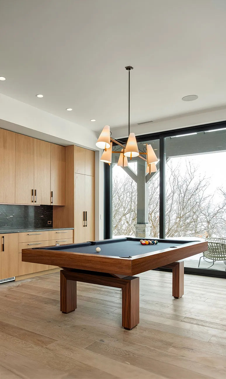 Modern Mountain Interiors: Why Walnut Pool Tables Are the New Standard in Park City