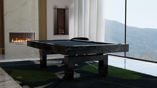 AROCK Black Marble Pool Table