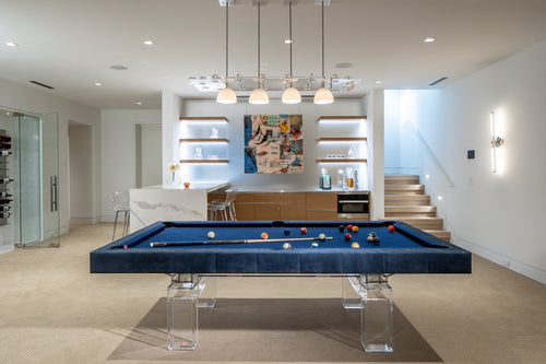 hamptons luxury leather pool table 