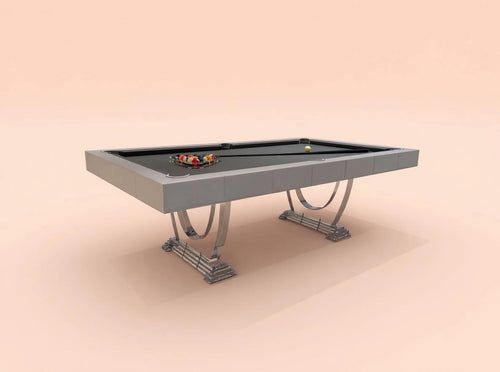 NAIROBI Leather & Lucite Pool Table