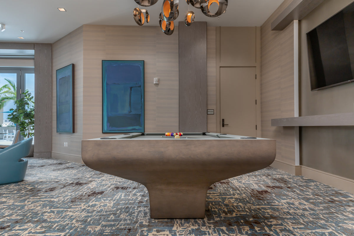 SATINE Grey Ash Pool Table