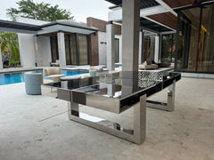 DECO LUX Stainless Ping Pong Table