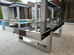 DECO LUX Stainless Ping Pong Table