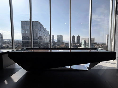 Osaka shuffleboard installed in mexico, designed by basilica