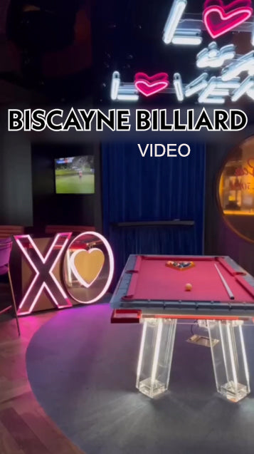 BISCAYNE Lucite Pool Table