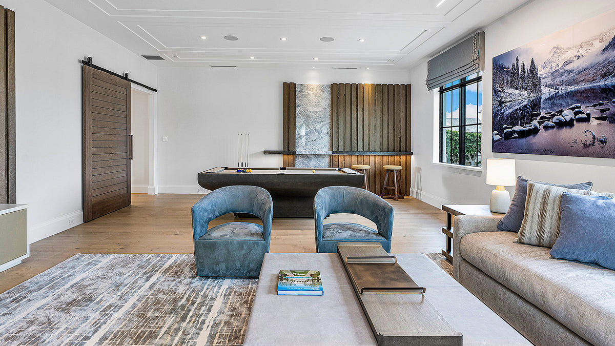 SATINE Grey Ash Pool Table