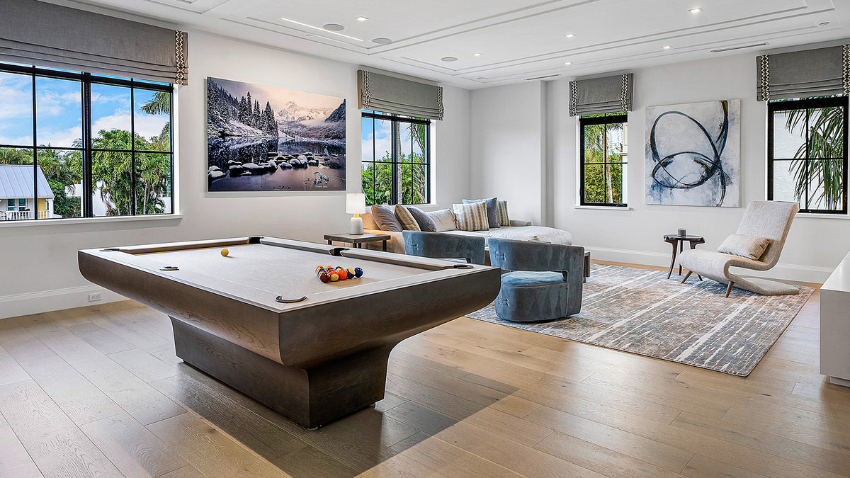 SATINE Grey Ash Pool Table